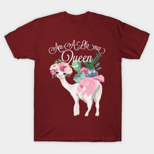 Am-A-Llama Queen - Llama T-Shirt